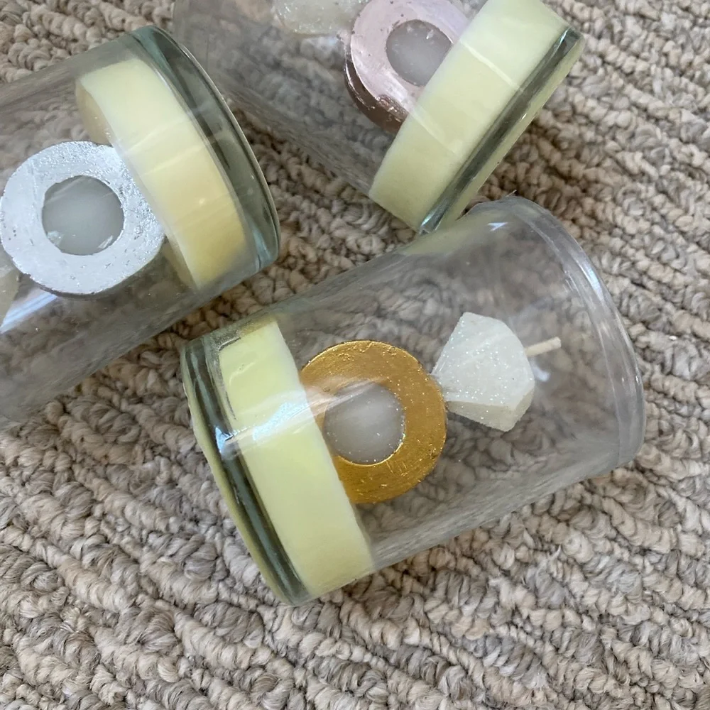 SET OF 3 MINI ENGAGEMENT RING CANDLES NEW 💍💍💍💍💍